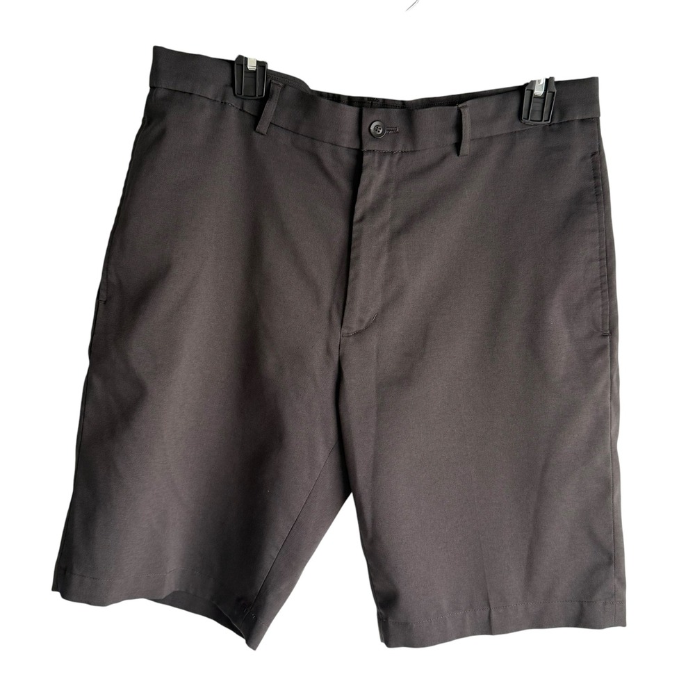 WALTER HAGEN Charcoal Essentials Oxford Mens Golf Shorts, 34